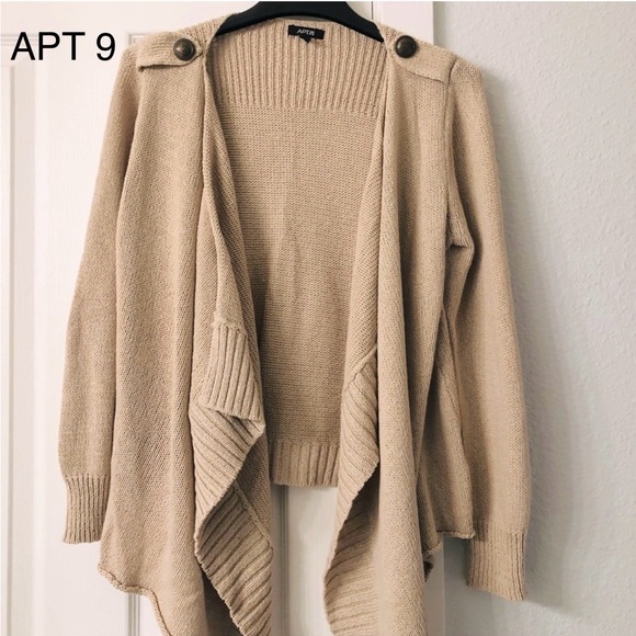 A.P.T. 9 Open Front Draped Cardigan.
Sz large. - Picture 5 of 7